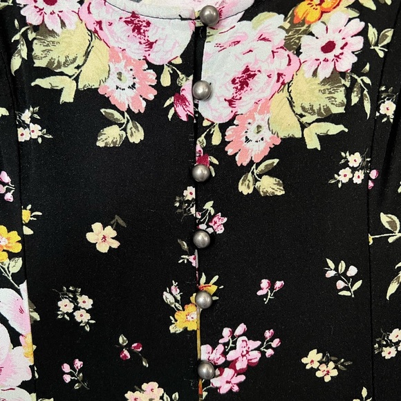 Wild Fable Black Floral Mini Dress sz S - Picture 3 of 6